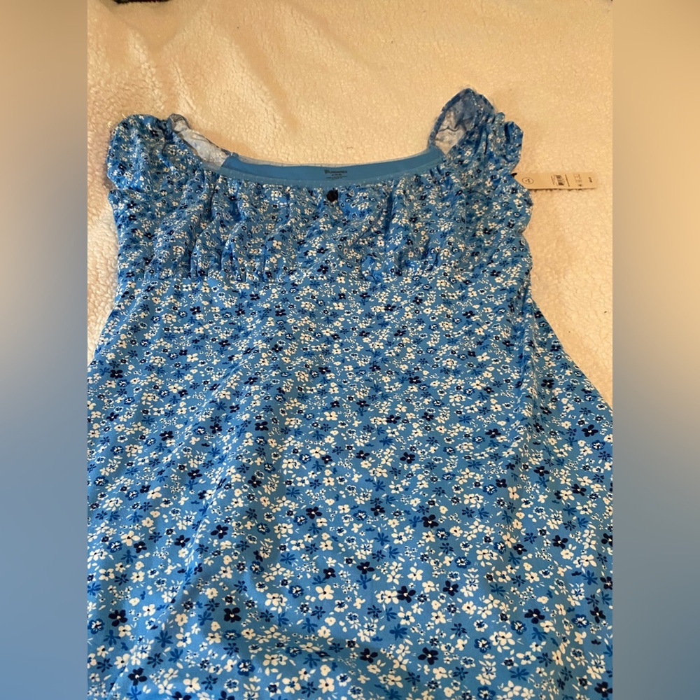 No Boundaries Blue Peasant Dress XL NWT - Picture 2 of 6